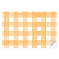 Orange Gingham Paper Placemats