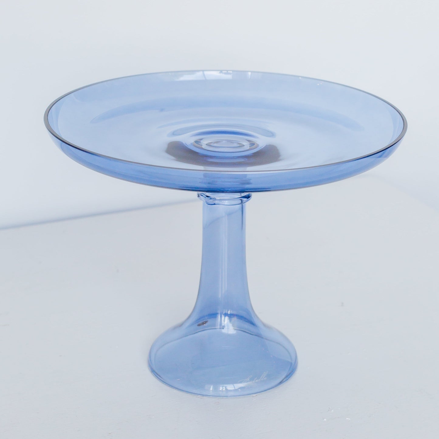 Cobalt Blue Glass Cake Stand