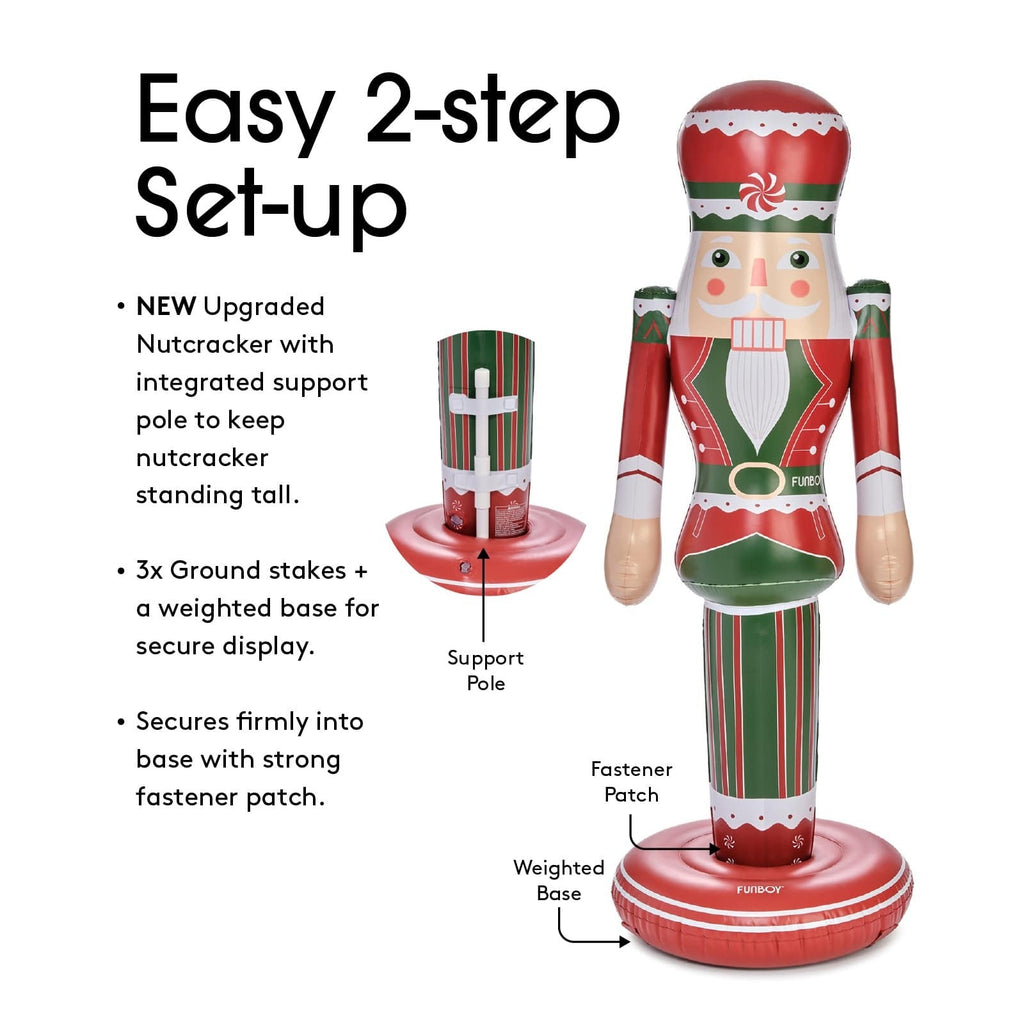 Large Inflatable Red & Green Nutcracker Nutcracker