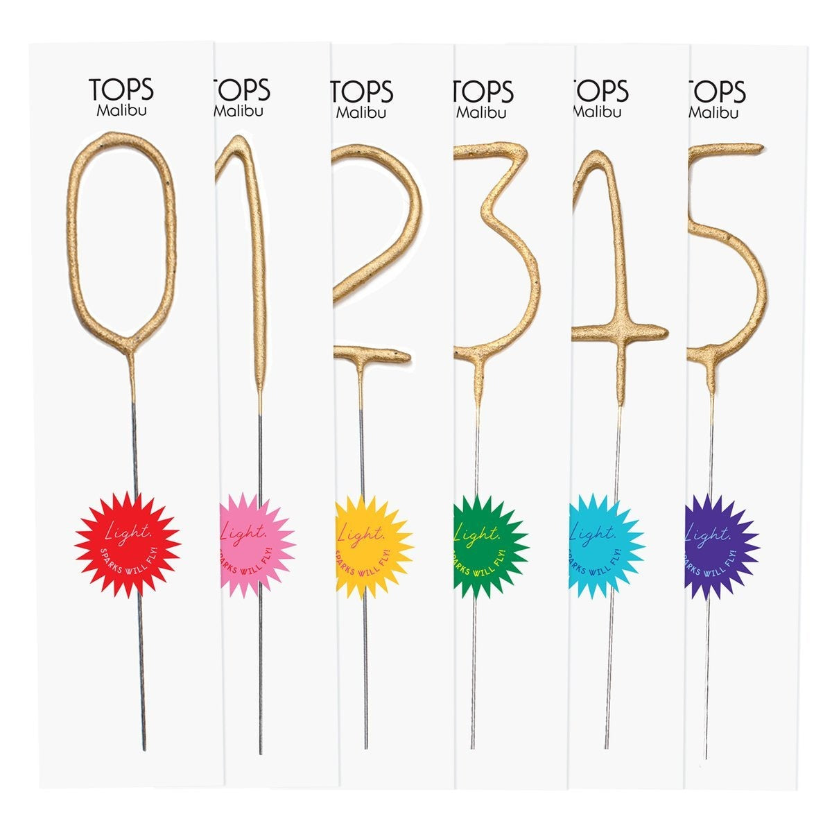 Gold Number Sparklers