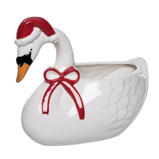 Christmas Swan Bowl