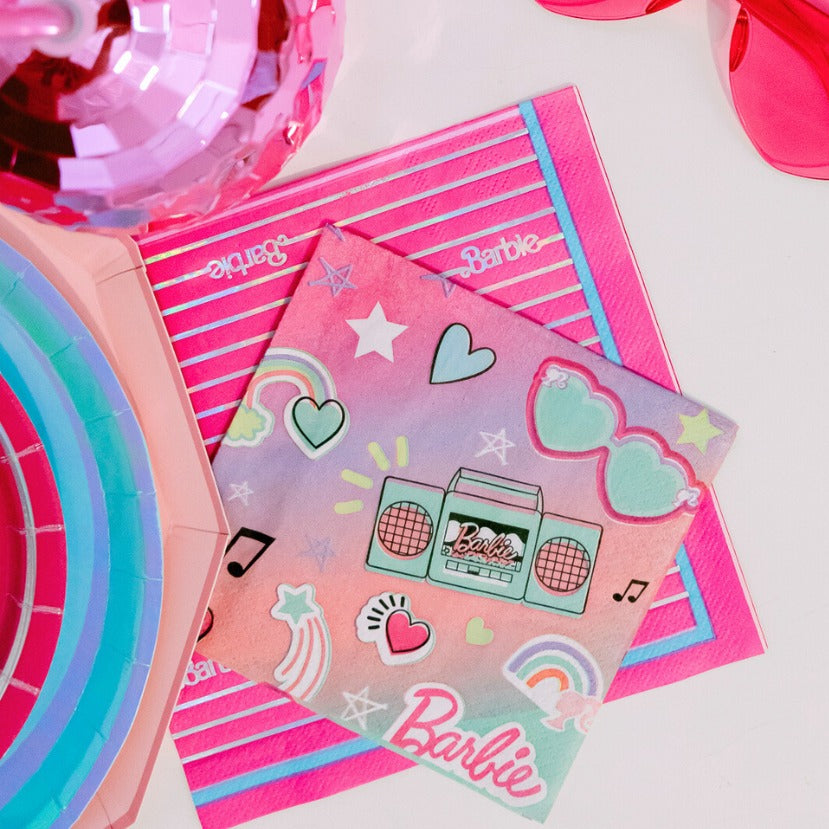 Pink Barbie Lunch Napkins