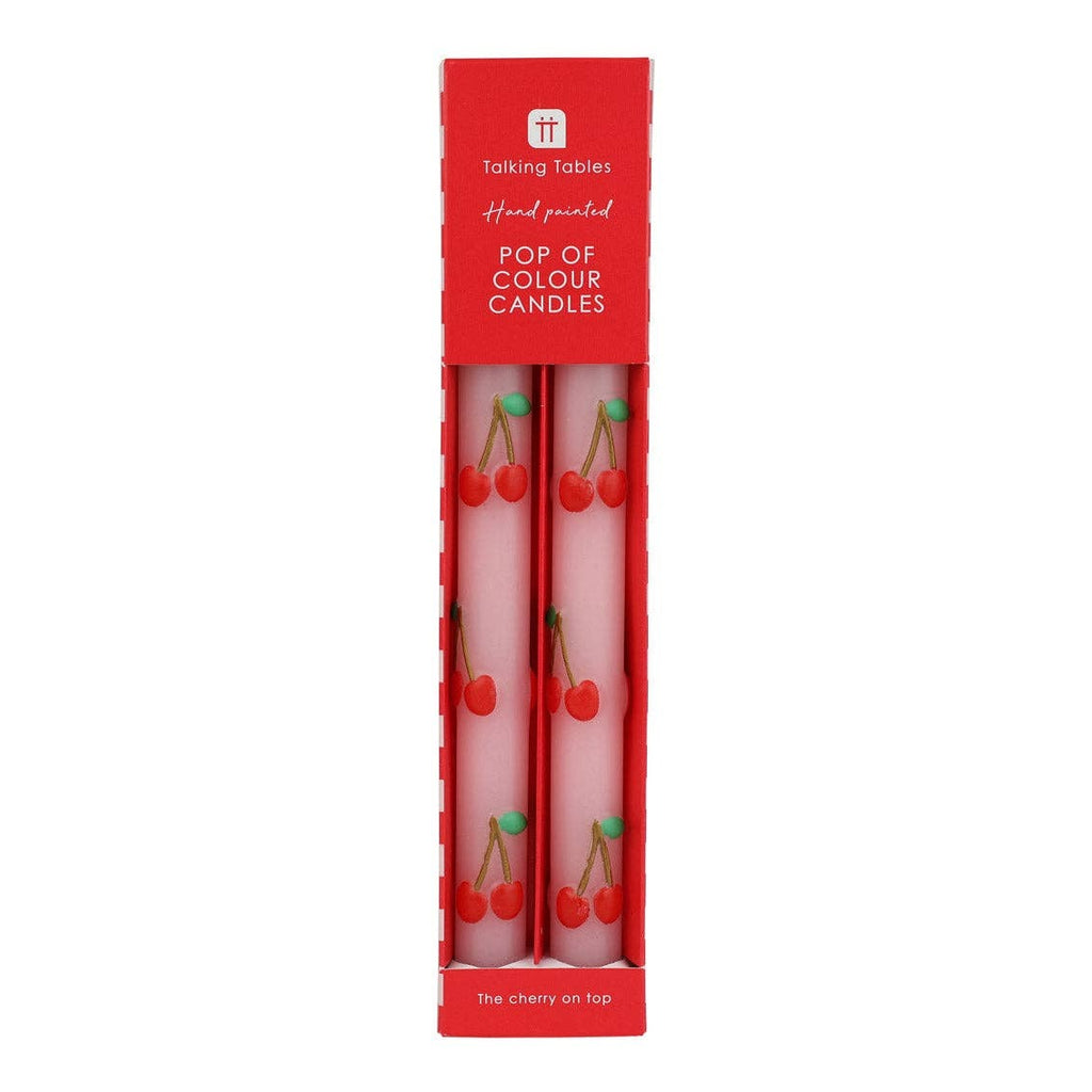 Pink Cherry Taper Candles
