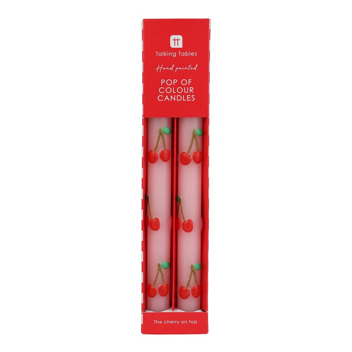 Pink Cherry Taper Candles