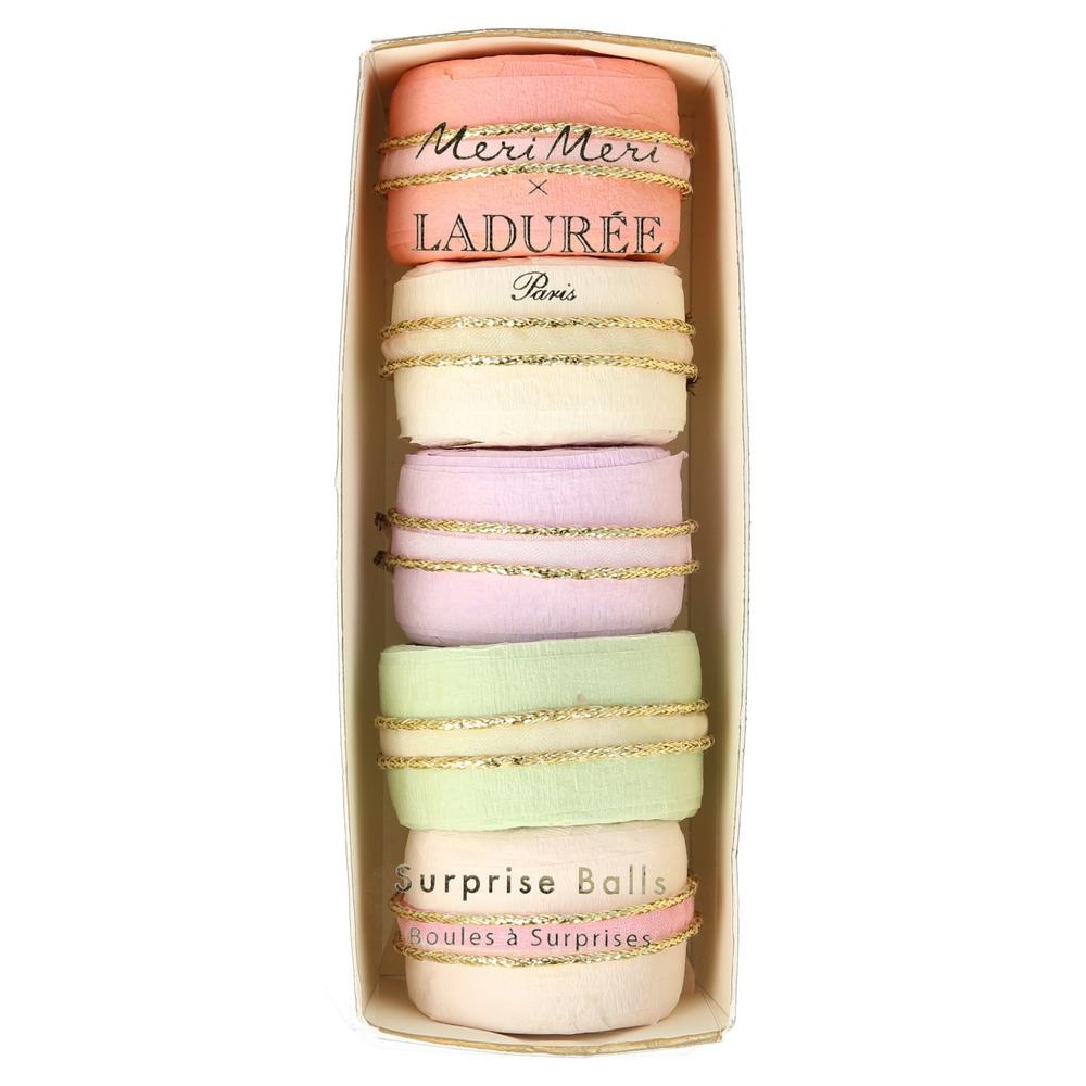 Meri Meri X Laduree Paris Macaron Surprise Balls