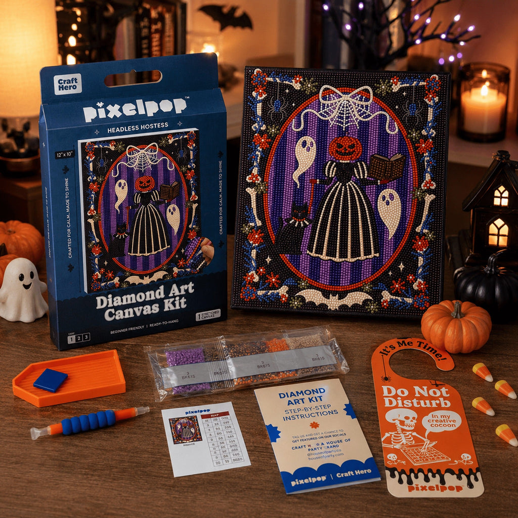 Headless Hostess Halloween Diamond Art Kit