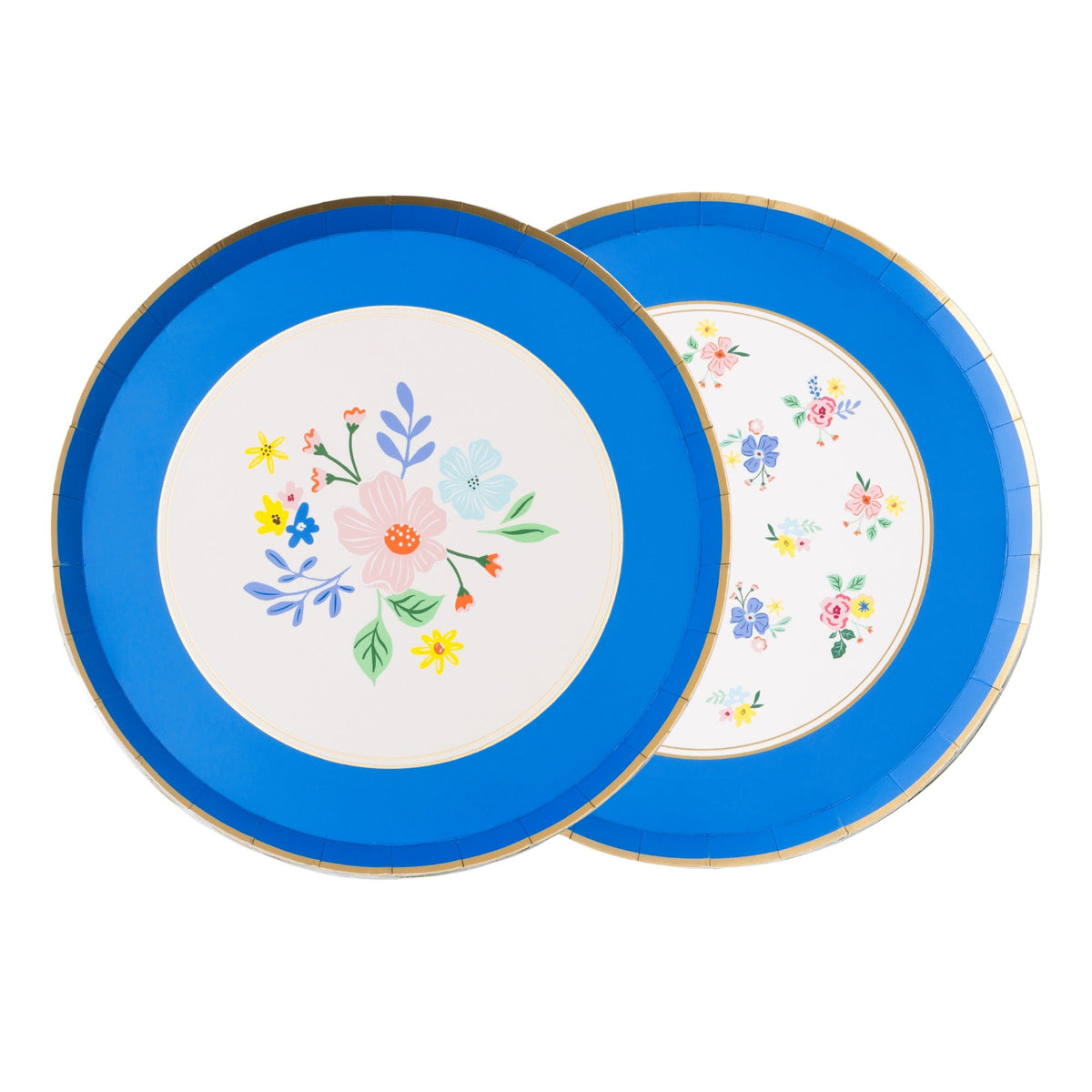 Multicolor Elegant Floral Dessert Plates (multipack)