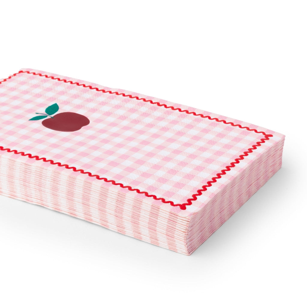 Gingham Apple Guest Towels