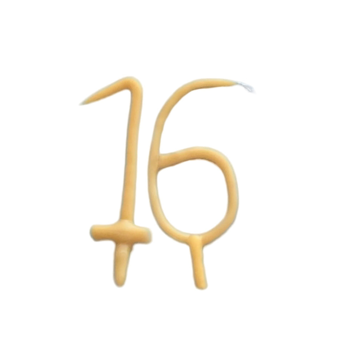 16th Birthday Beeswax Number Candle Set