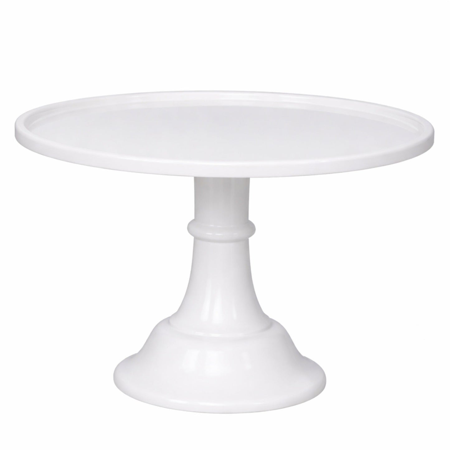 Large Blanc White Pedestal Melamine Cake Stand