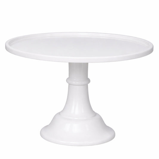 Large Blanc White Pedestal Melamine Cake Stand