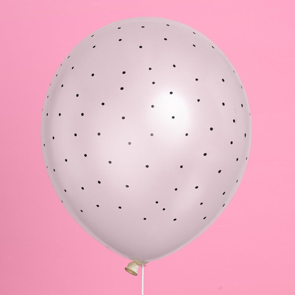 Black & White Bow Balloon Set