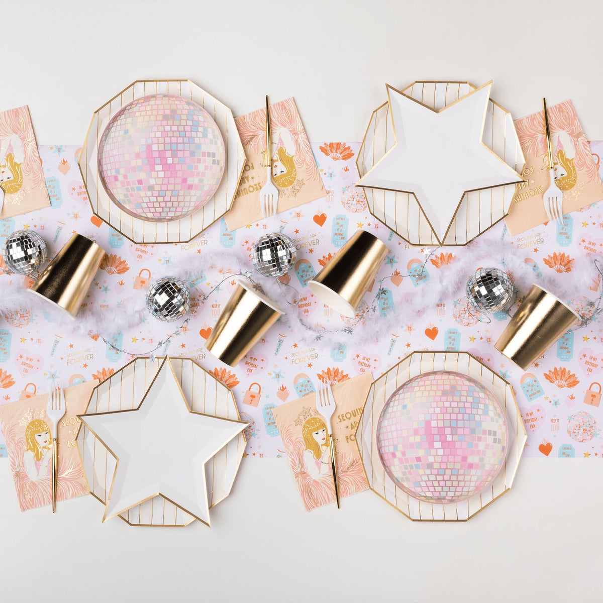 Champagne Fizz Signature Cabana Stripe Plates