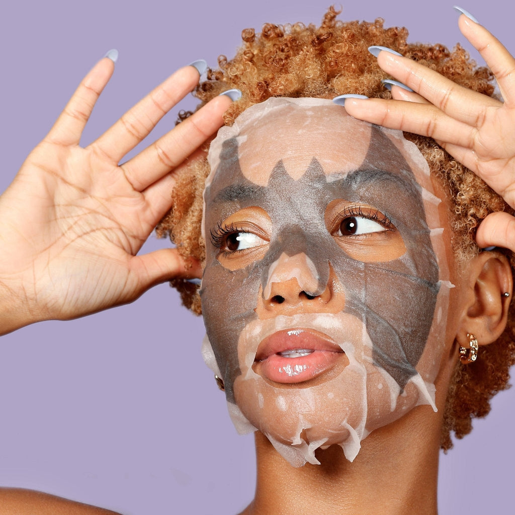 Charcoal Bat Halloween Face Mask