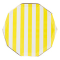 Soleil Yellow Signature Cabana Stripe Plates