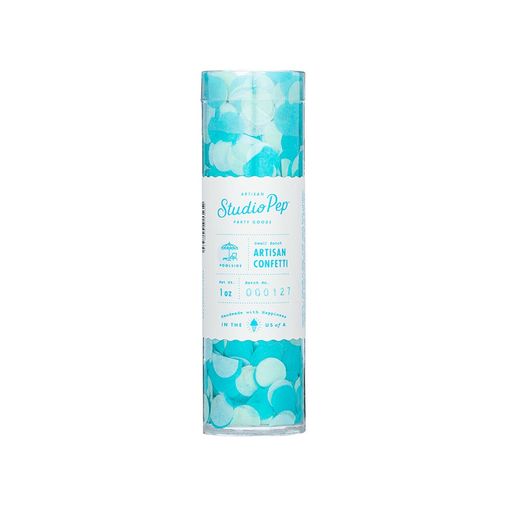 Poolside Blue Confetti