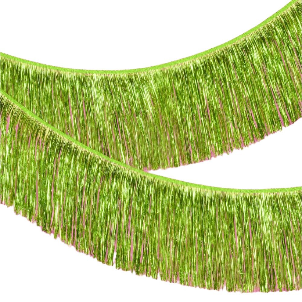 Lime Green Fringe Banner