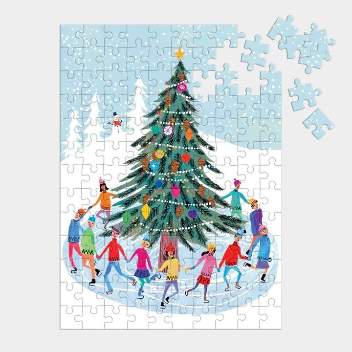 Ice Skater Puzzle Ornament