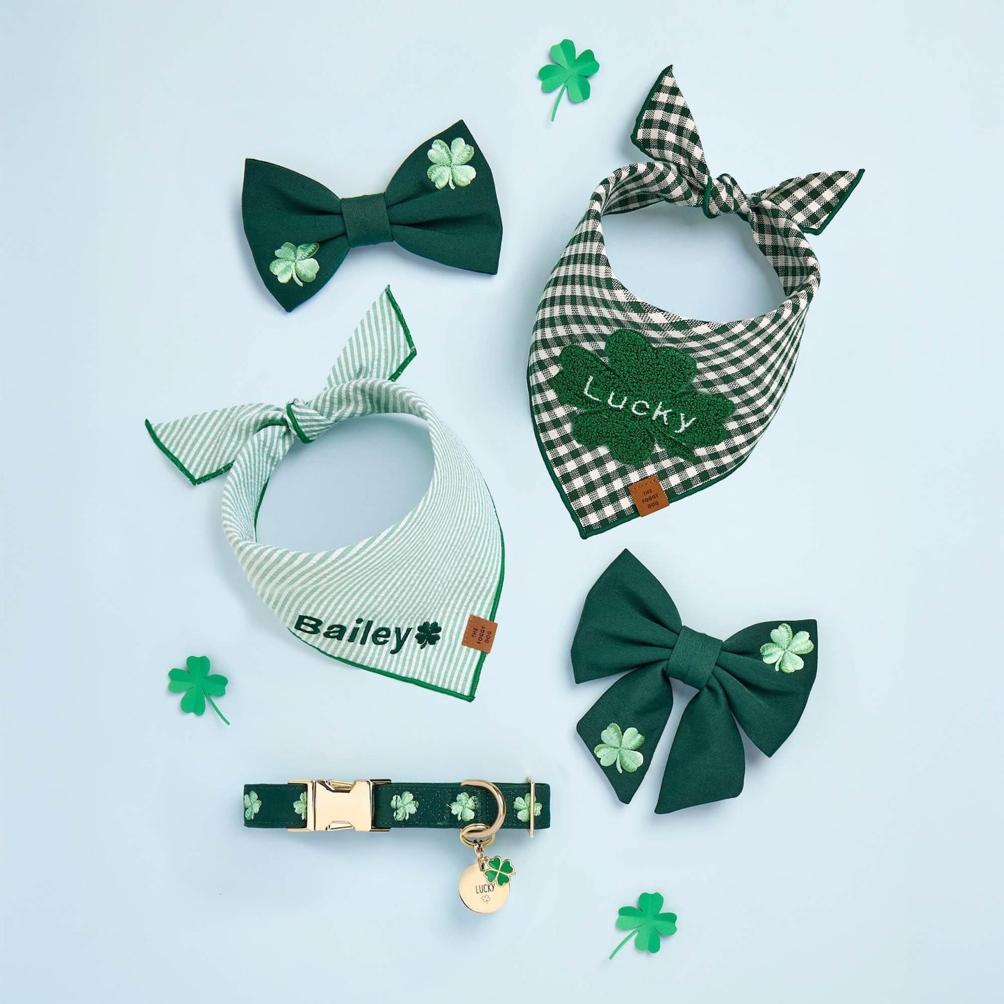 Lucky Clover Collar Charm