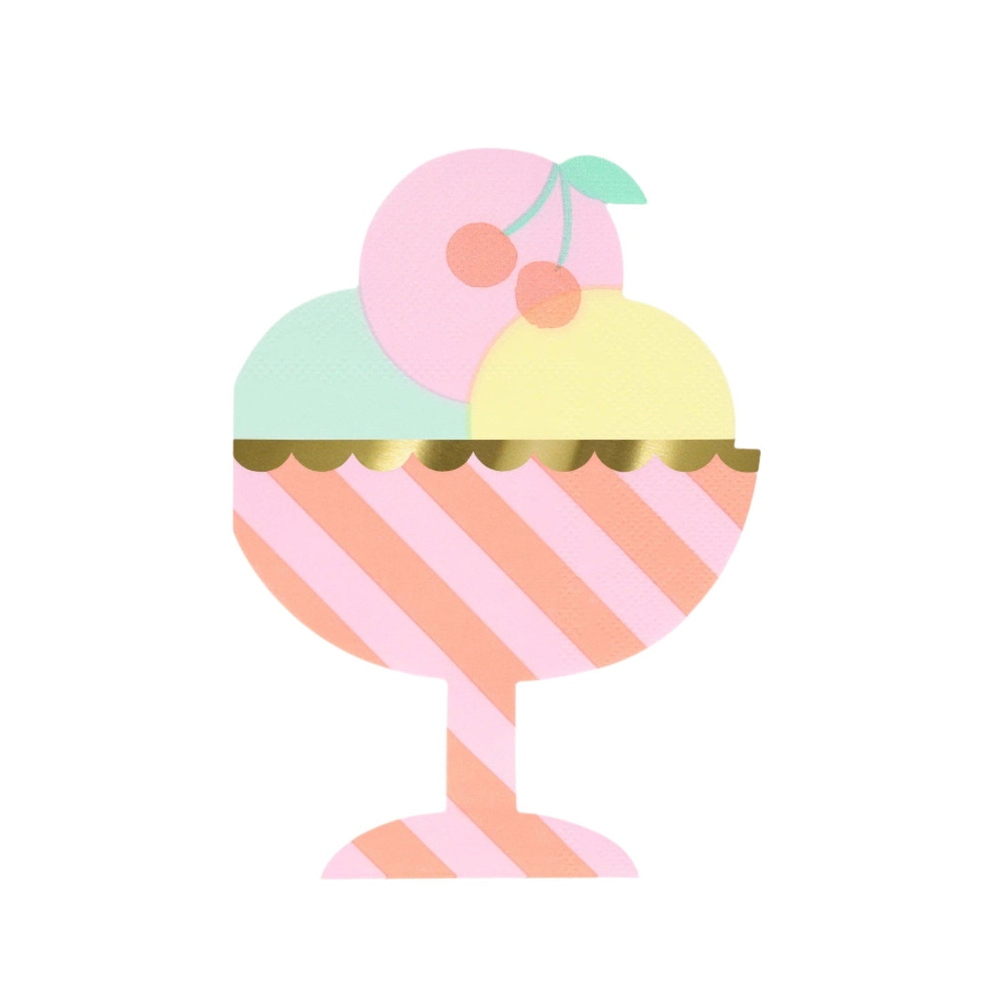 Ice Cream Sundae Napkins
