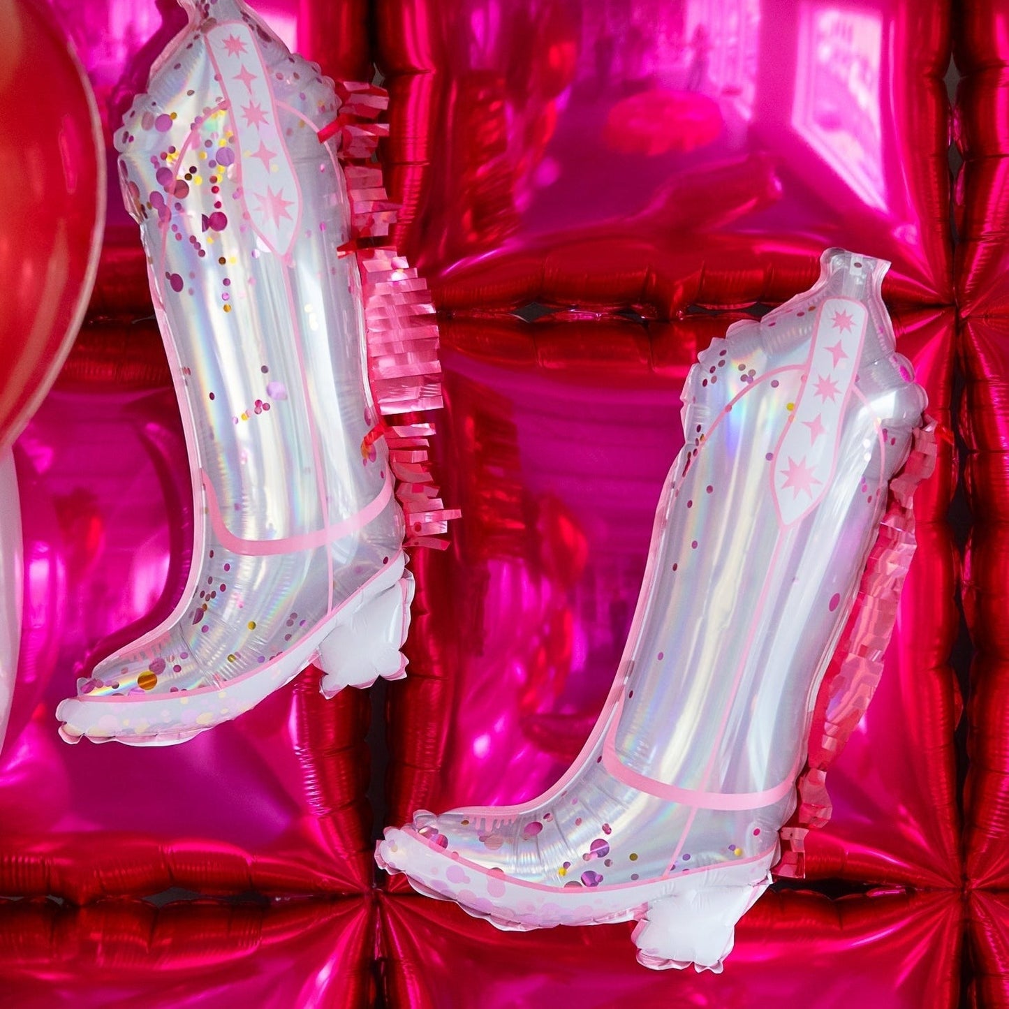 Fringe Cowgirl Boot Balloon Set