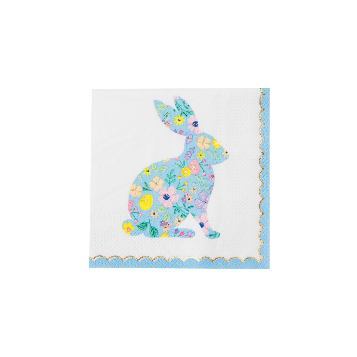 Easter Bunny Pastel Floral Small Napkins