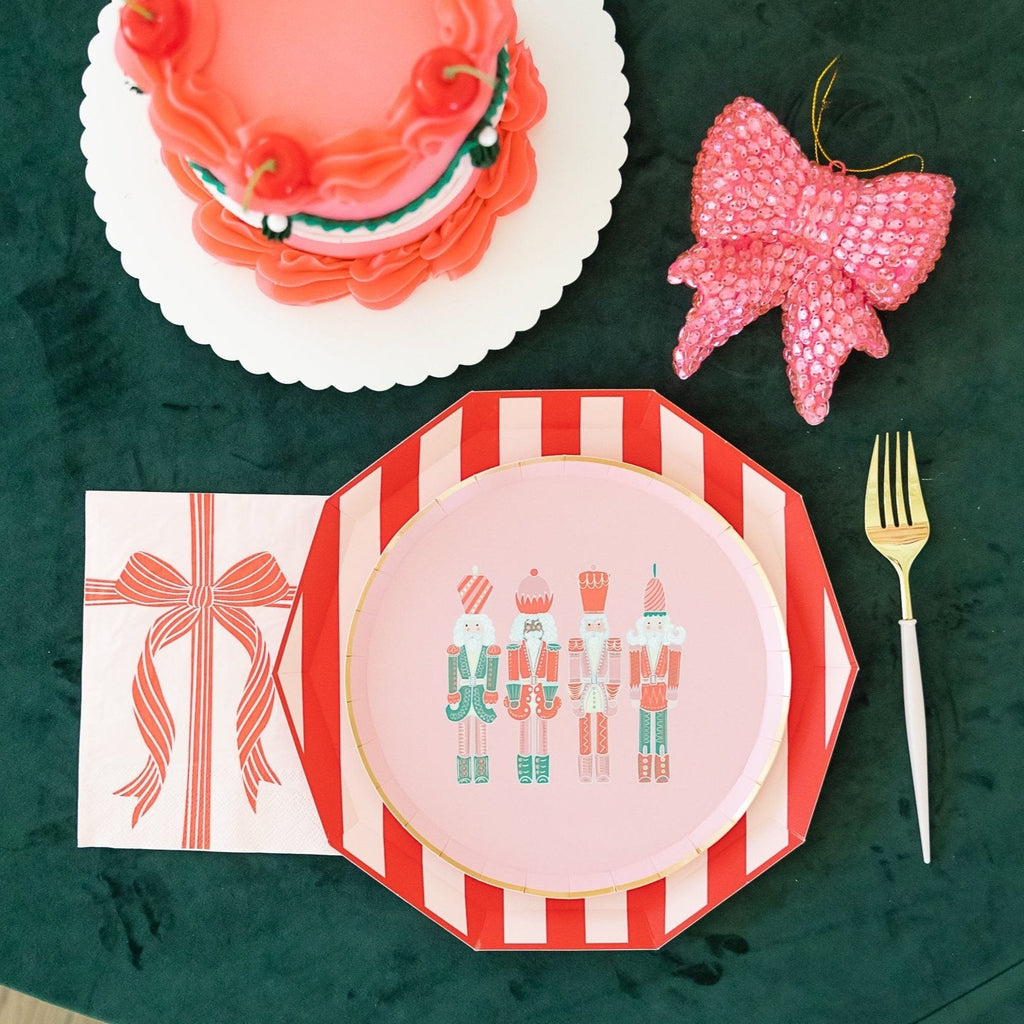 Red & Pink Present Large Napkins