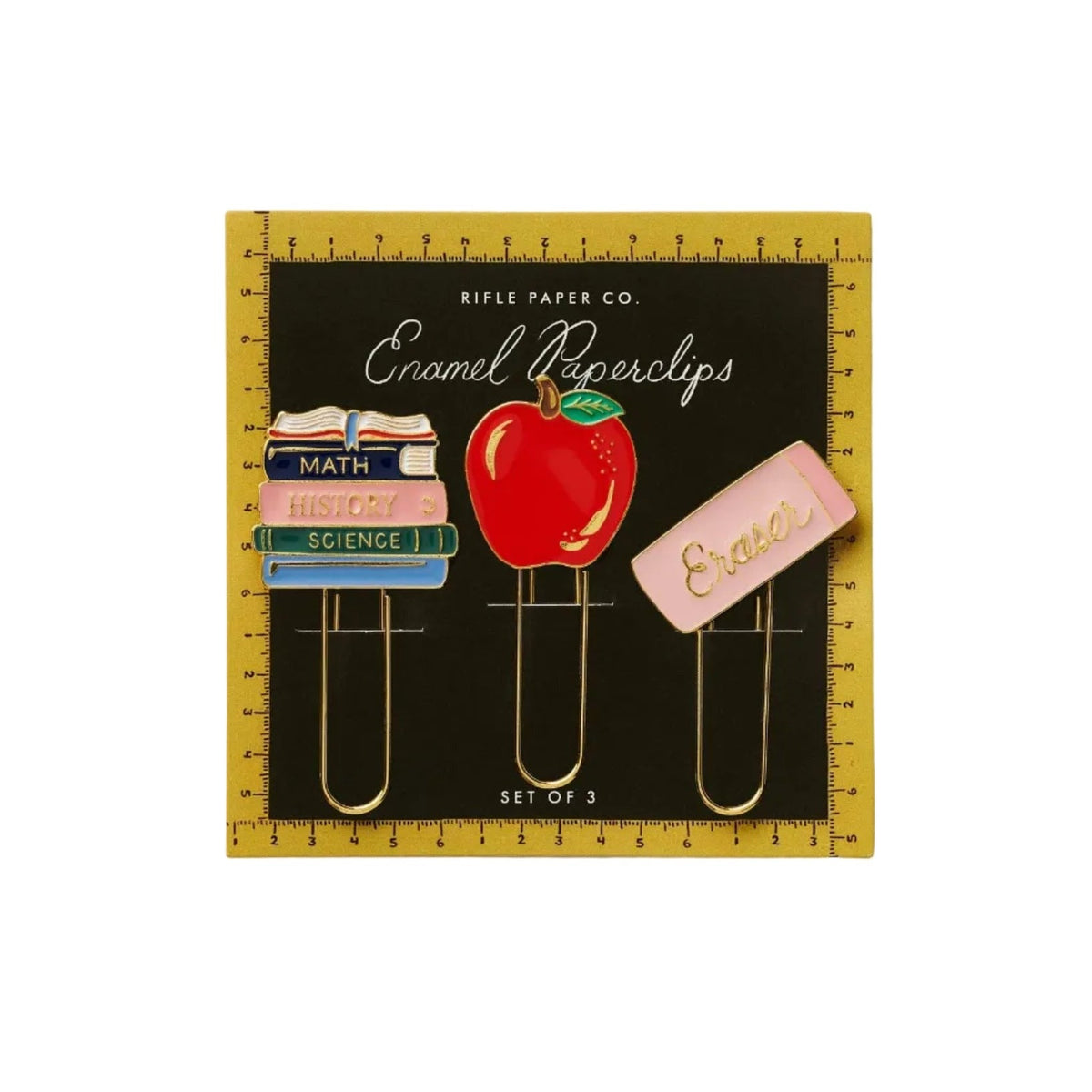 Schoolhouse Enamel Paper Clip Set