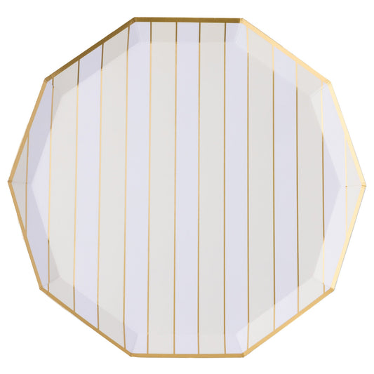 Champagne Fizz Signature Cabana Stripe Plates