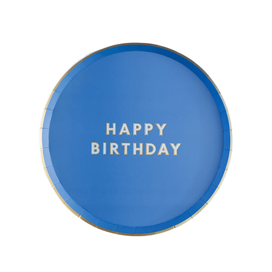 Palisades Blue Signature Happy Birthday Small Plates