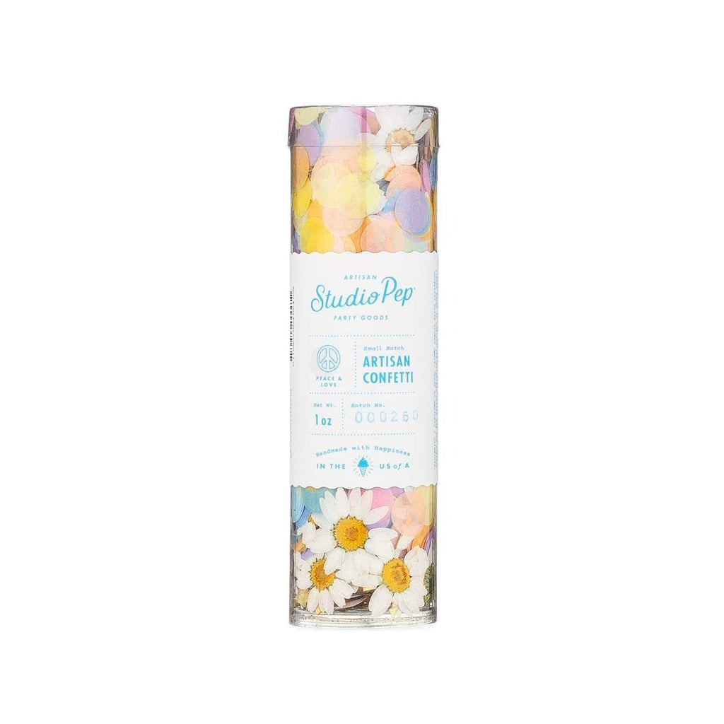 Peace and Love Daisy Flower Confetti