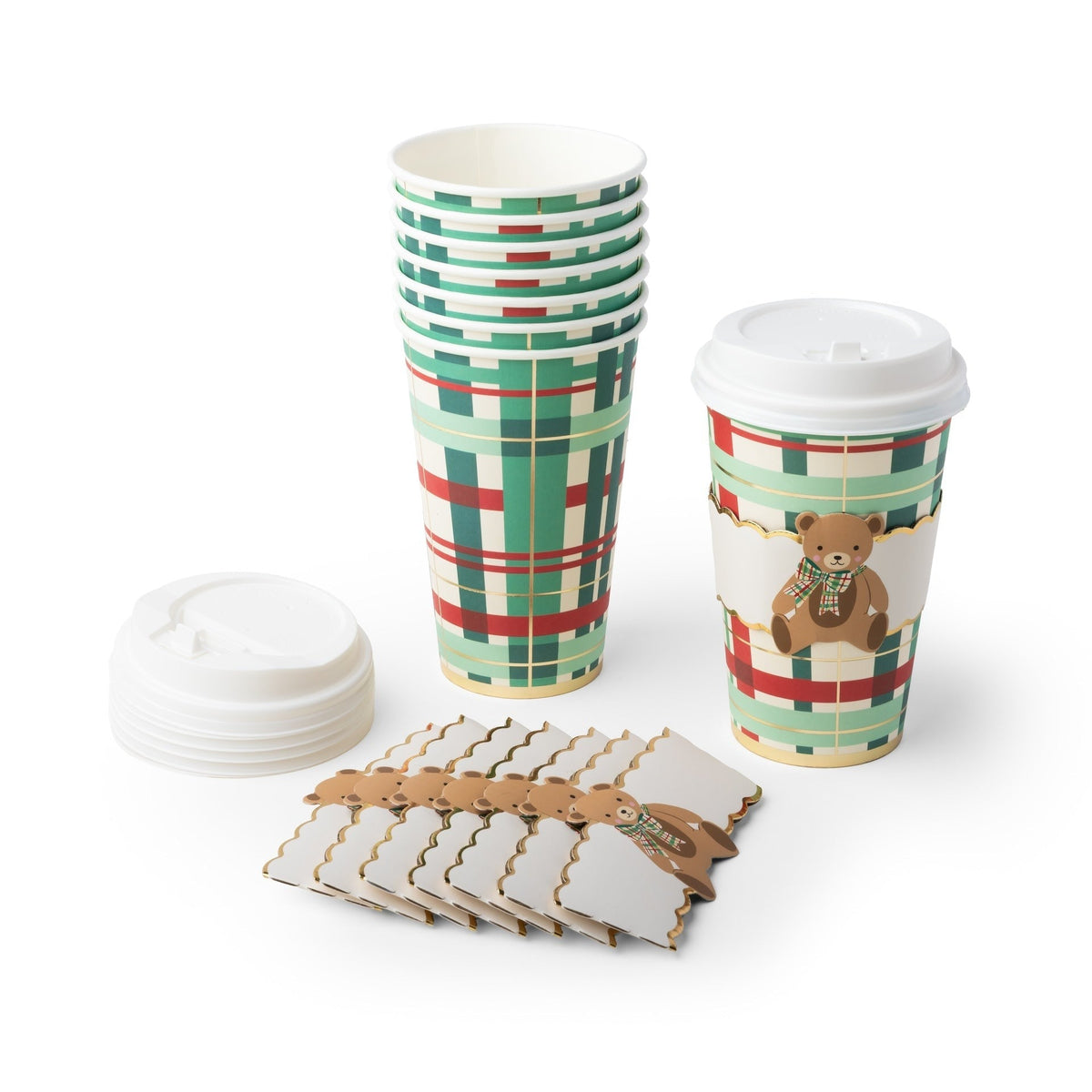 Holiday Henry Bear Coffee Cups