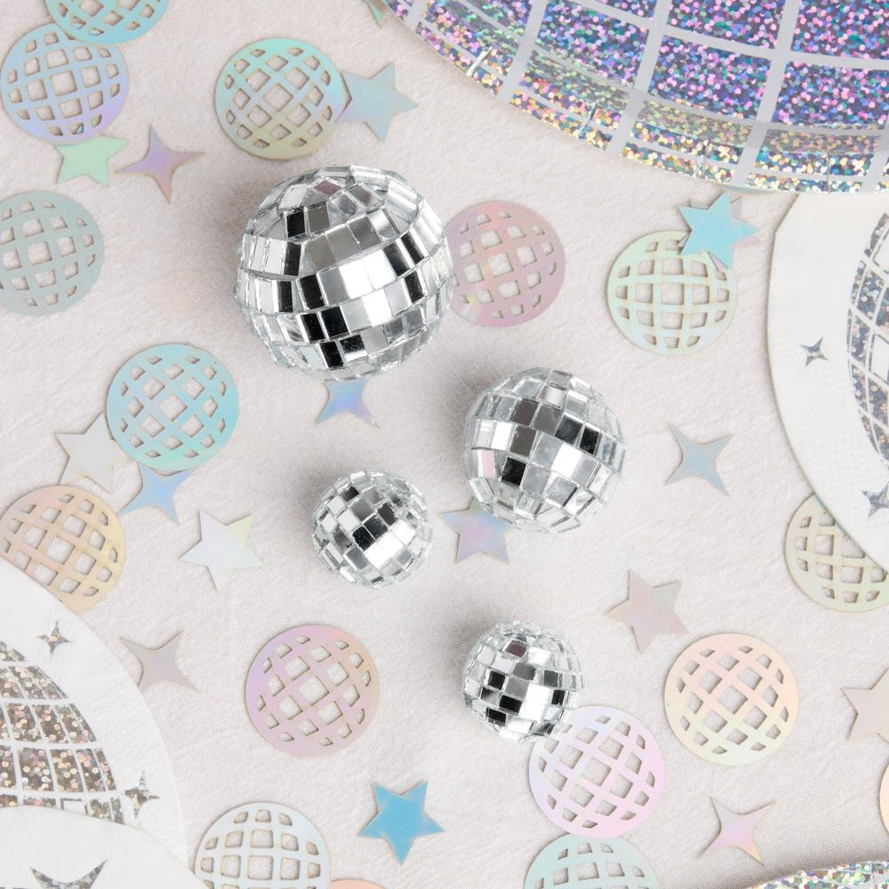 Disco Ball Cake Topper Set