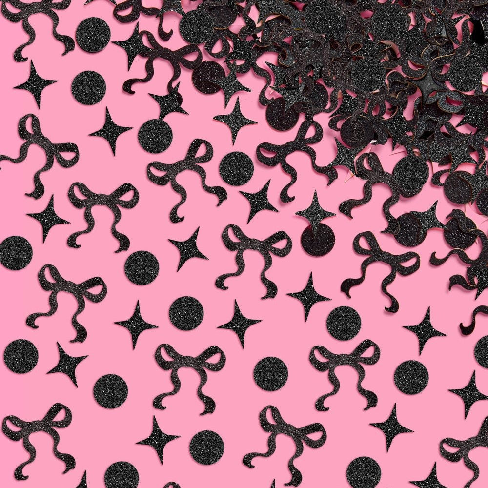 Black Bow Confetti