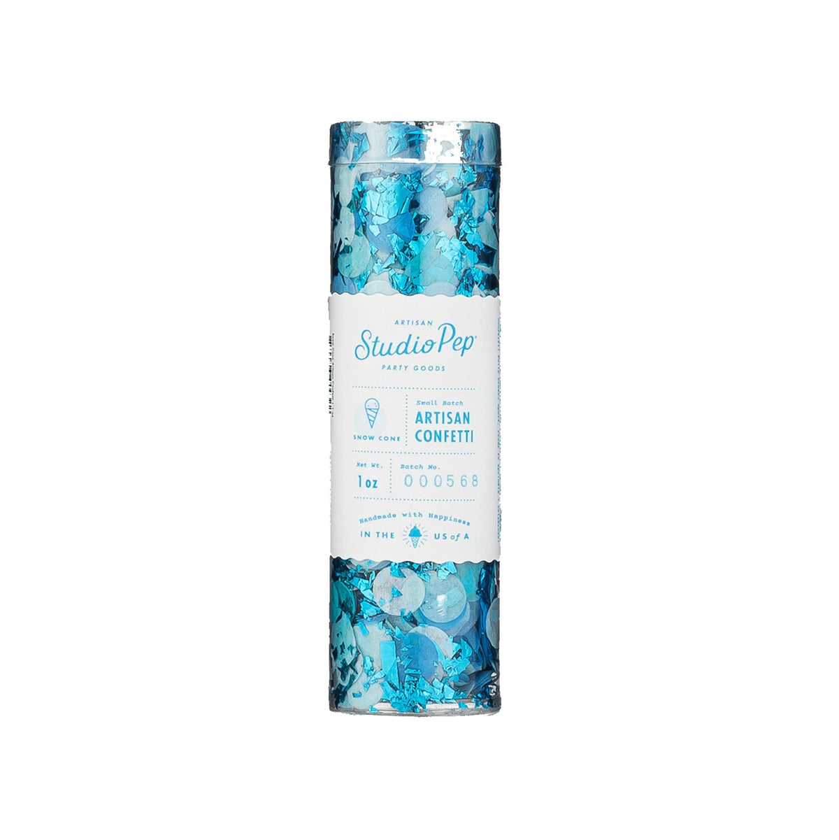 Blue Snow Cone Artisan Confetti