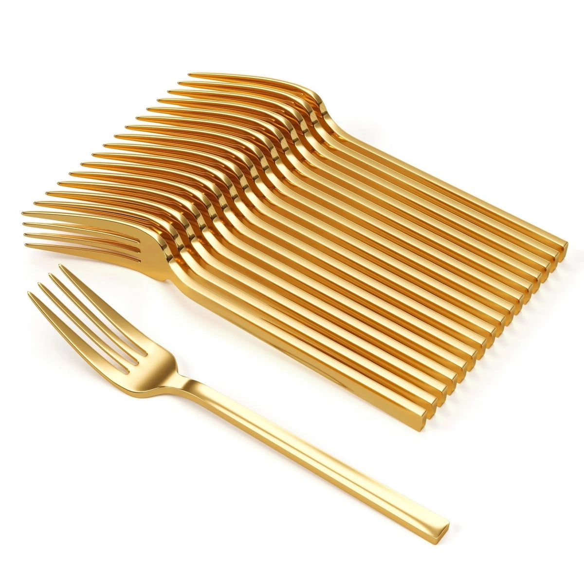 Trendables Gold Plastic Forks