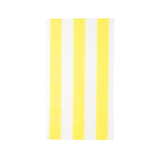 Soleil Yellow Cabana Stripe Guest Towels