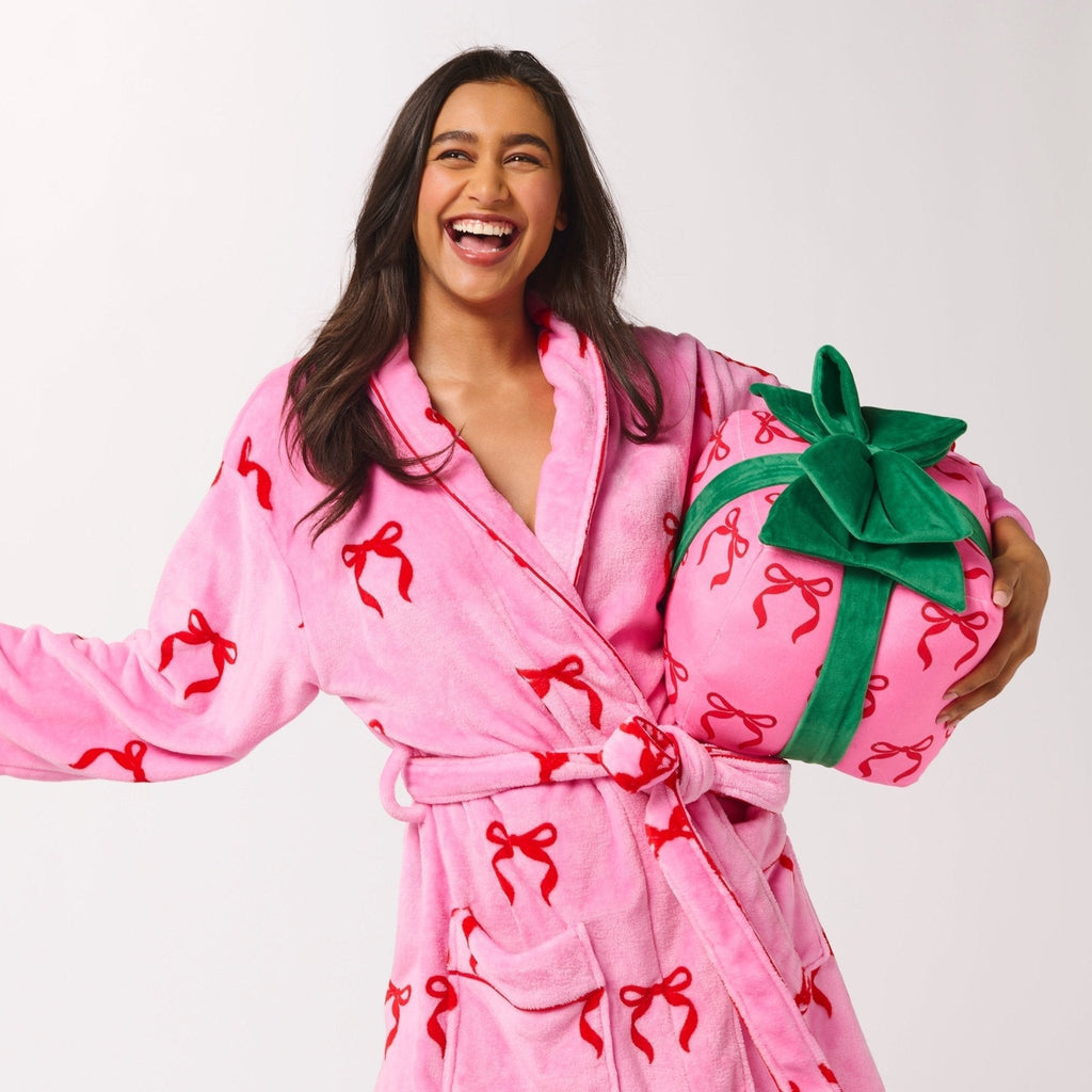 Pink & Red Bow Robe