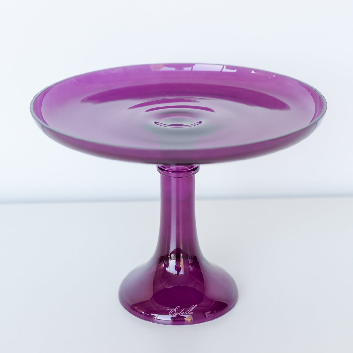 Amethyst Glass Cake Stand