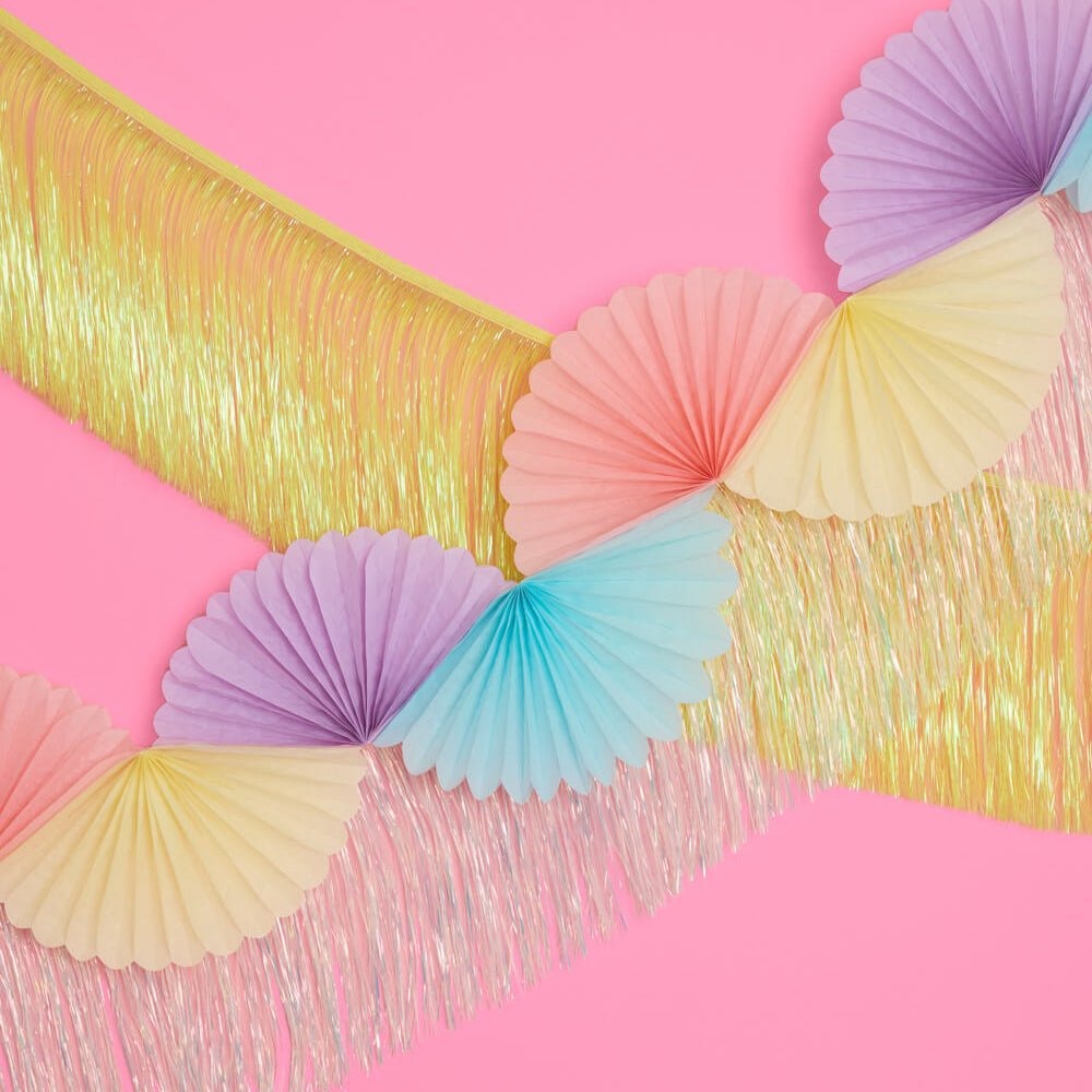 Pastel Tissue Fan Banner