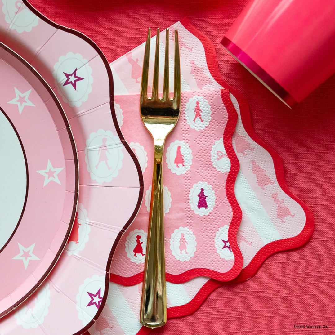 American Girl® X Bonjour Fete Pink Icons Small Napkins