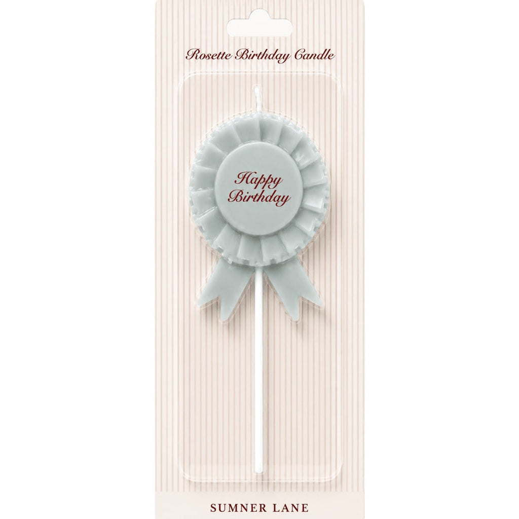 Happy Birthday Rosette Candle