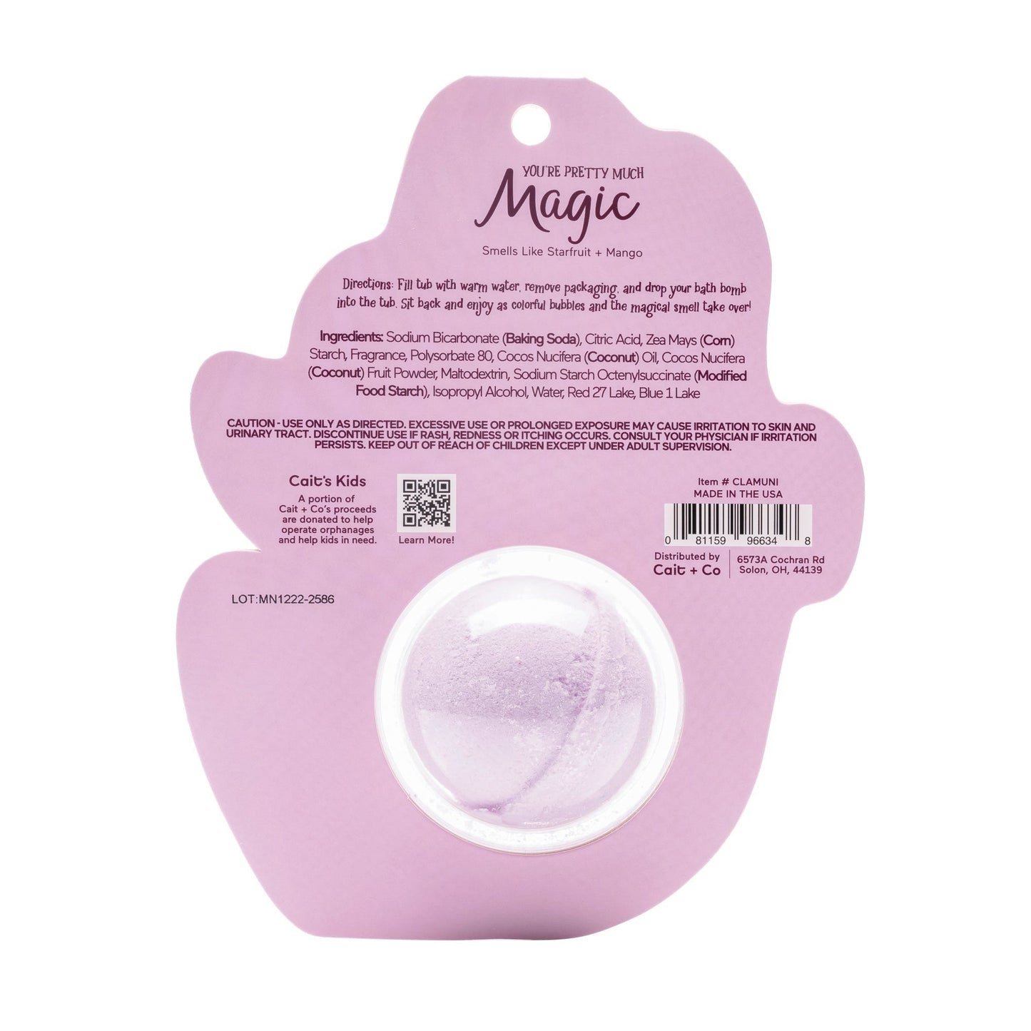 Unicorn Clamshell Bath Bomb