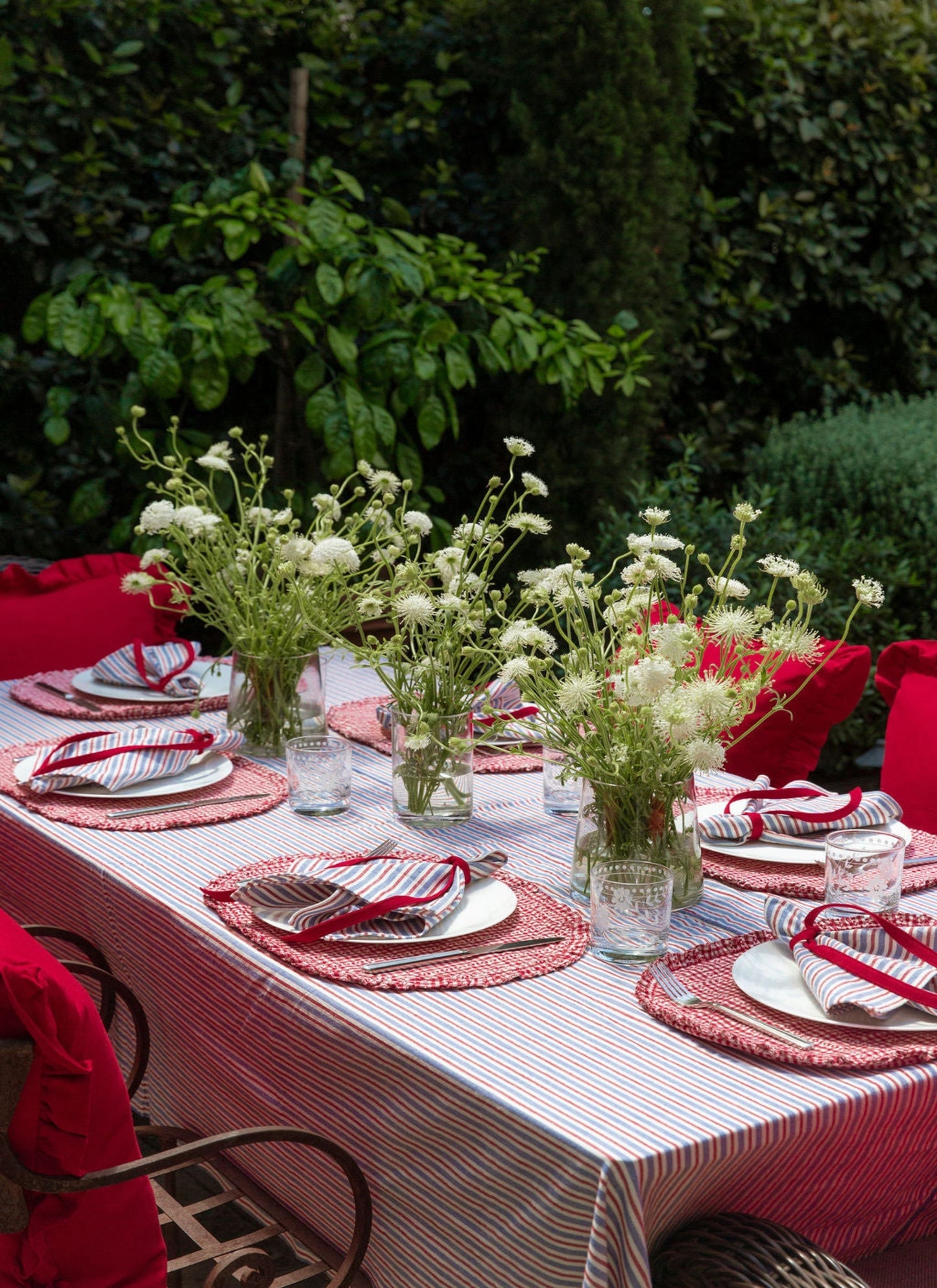 Americana Petite Stripe Tablecloth