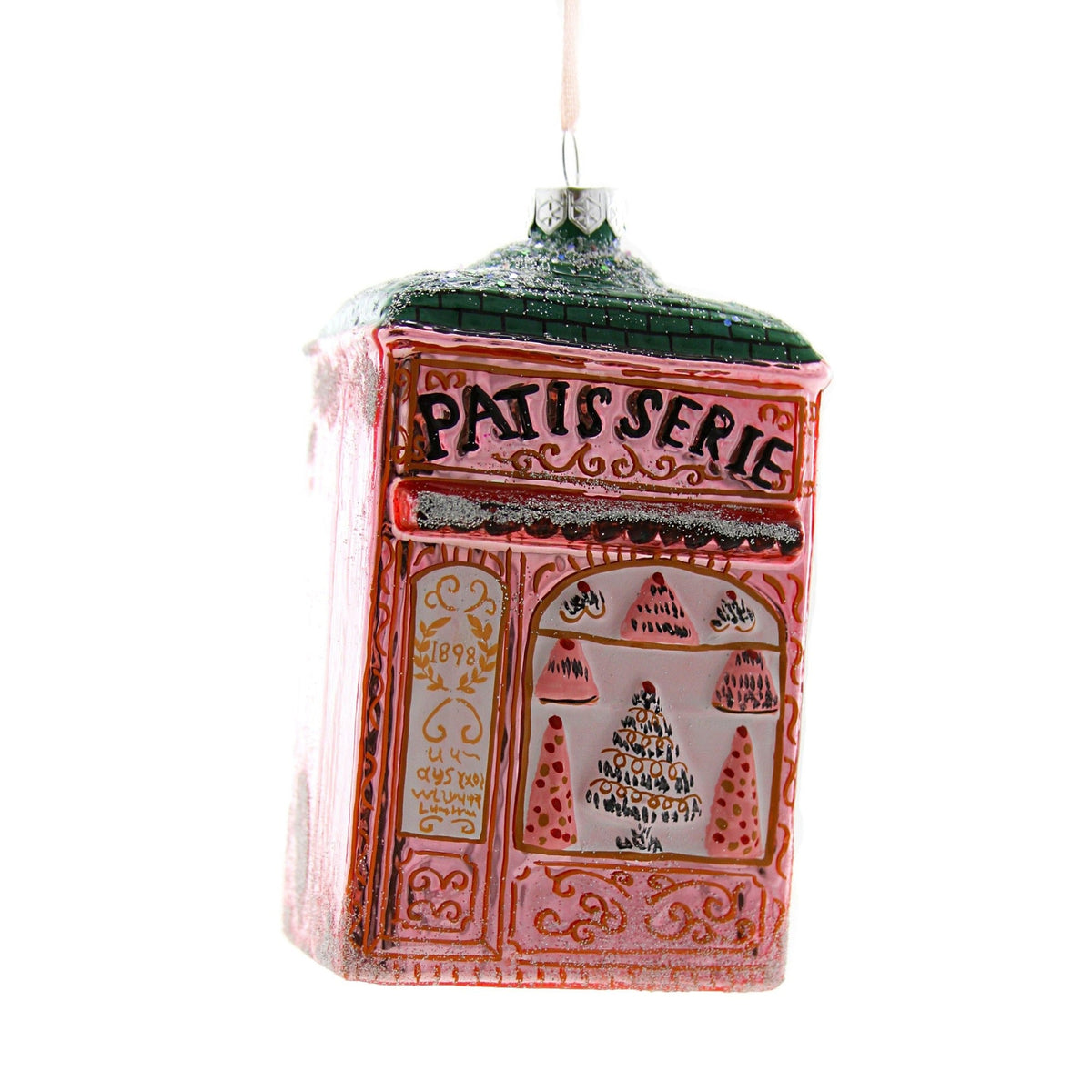 Patisserie Shop Glass Ornament by Cody Foster