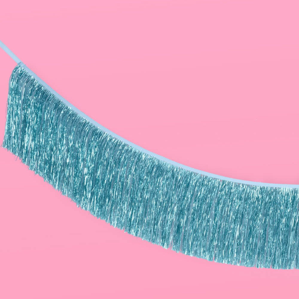 Blue Fringe Foil Banner