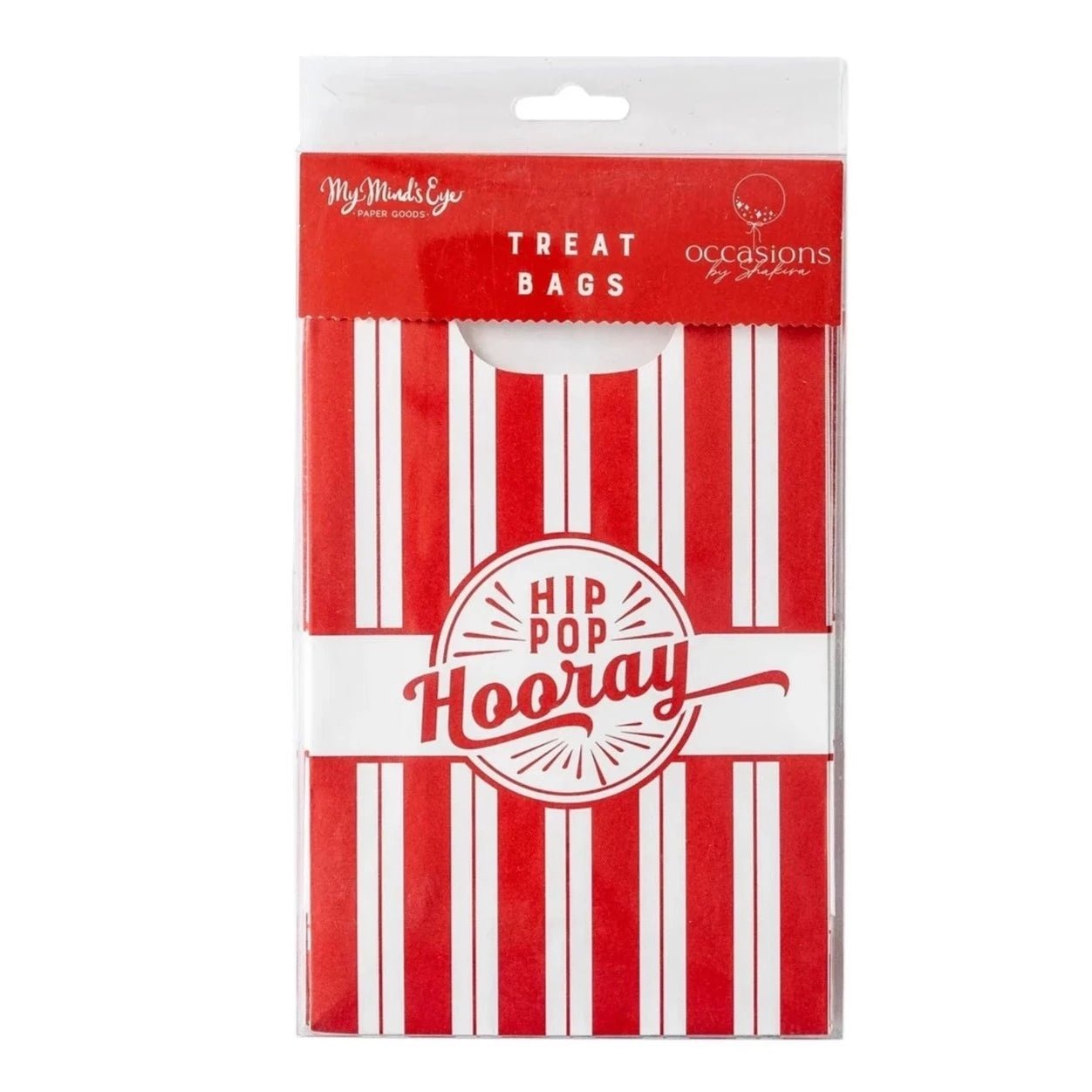 Red & White Striped Popcorn Bags