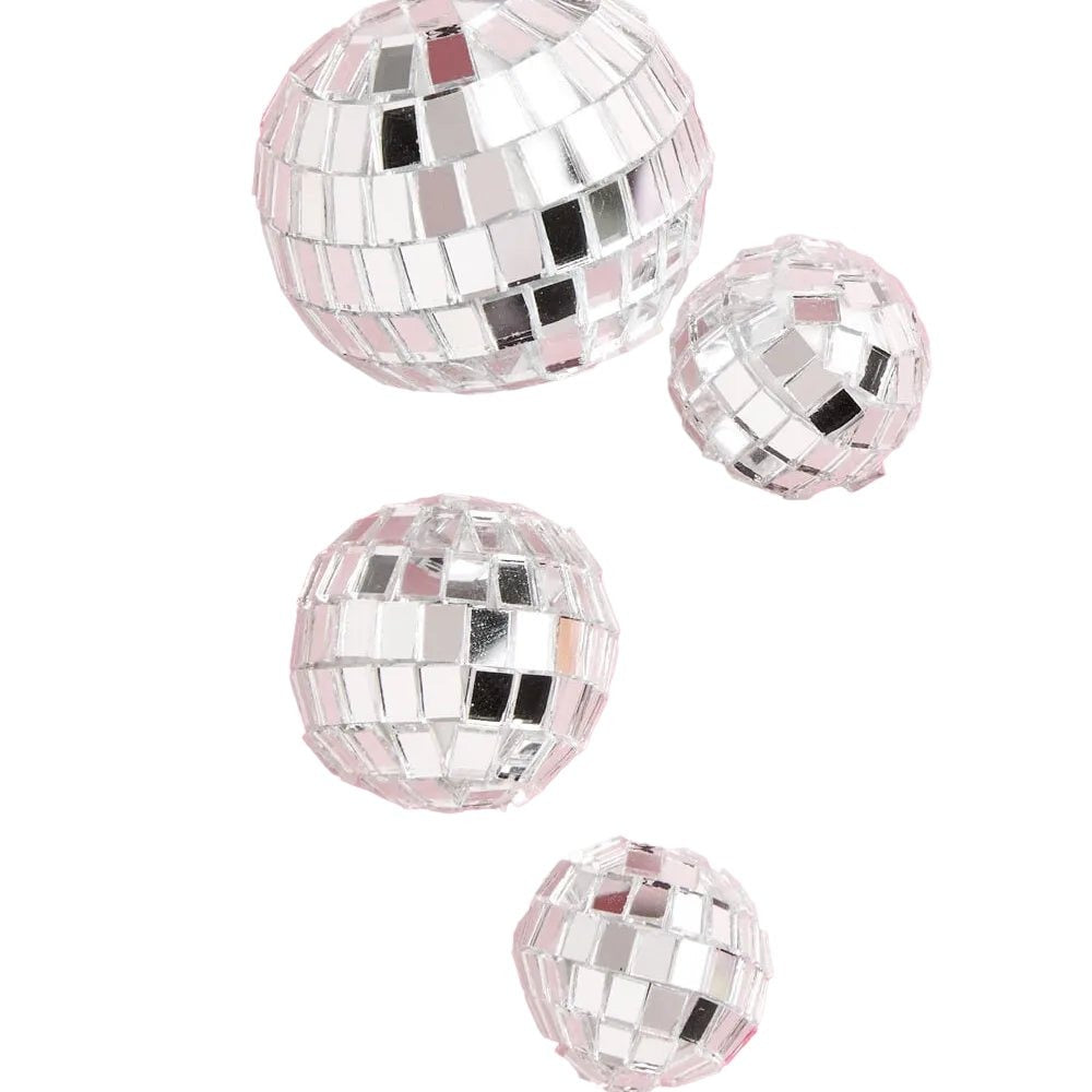 Disco Ball Cake Topper Set