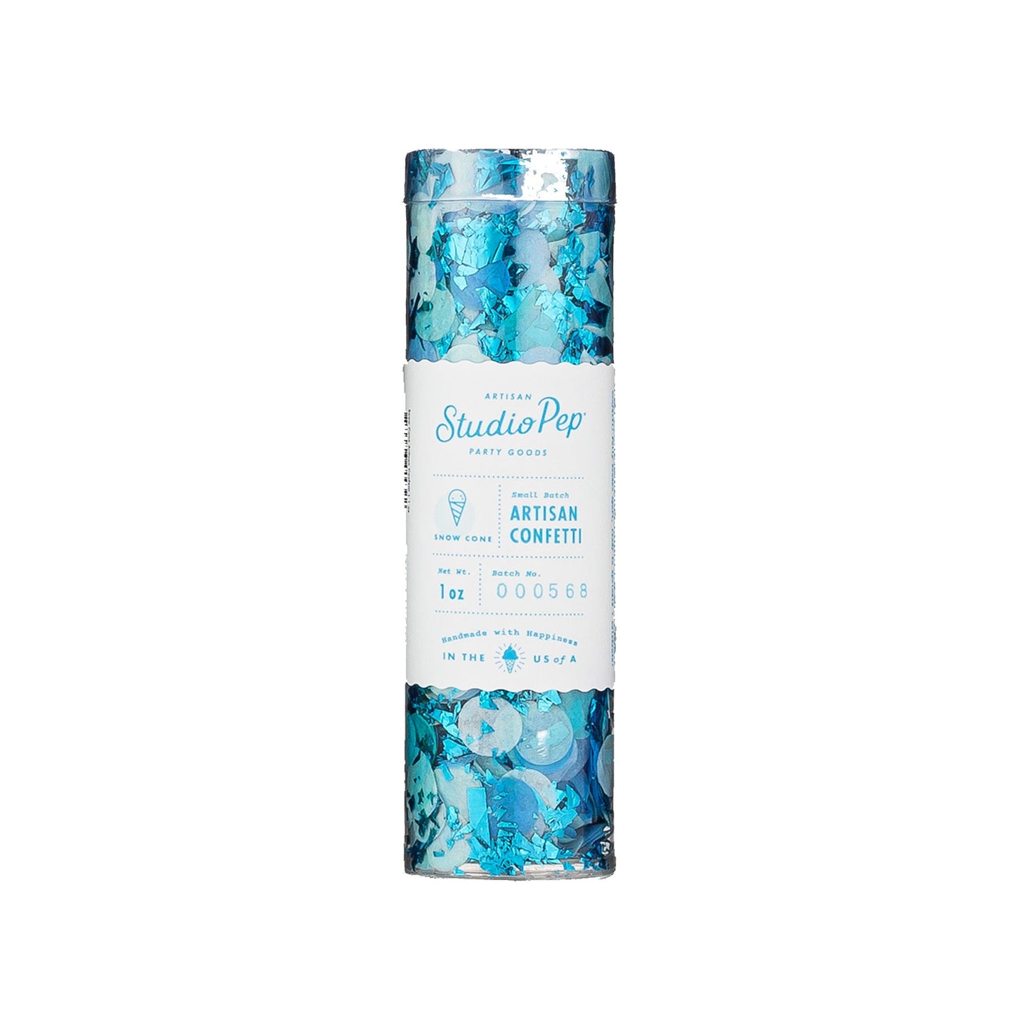 Blue Snow Cone Artisan Confetti