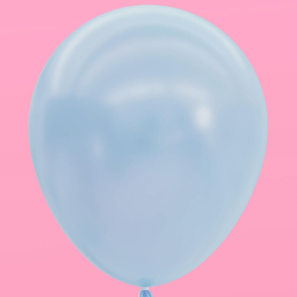 Blue, White & Silver Balloon Set